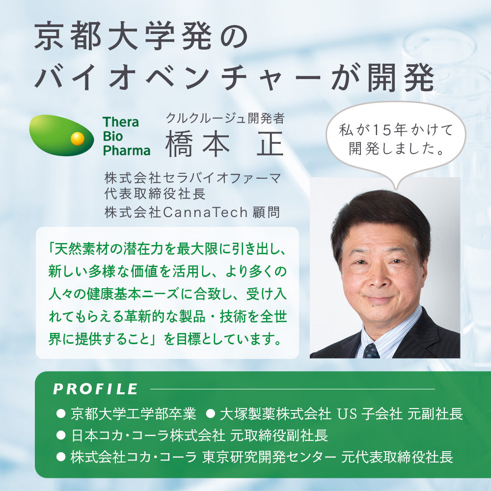 クルクルージュ 高吸収 クルクミン サプリメント 62粒  京都大学ベンチャー開発 国際特許出願