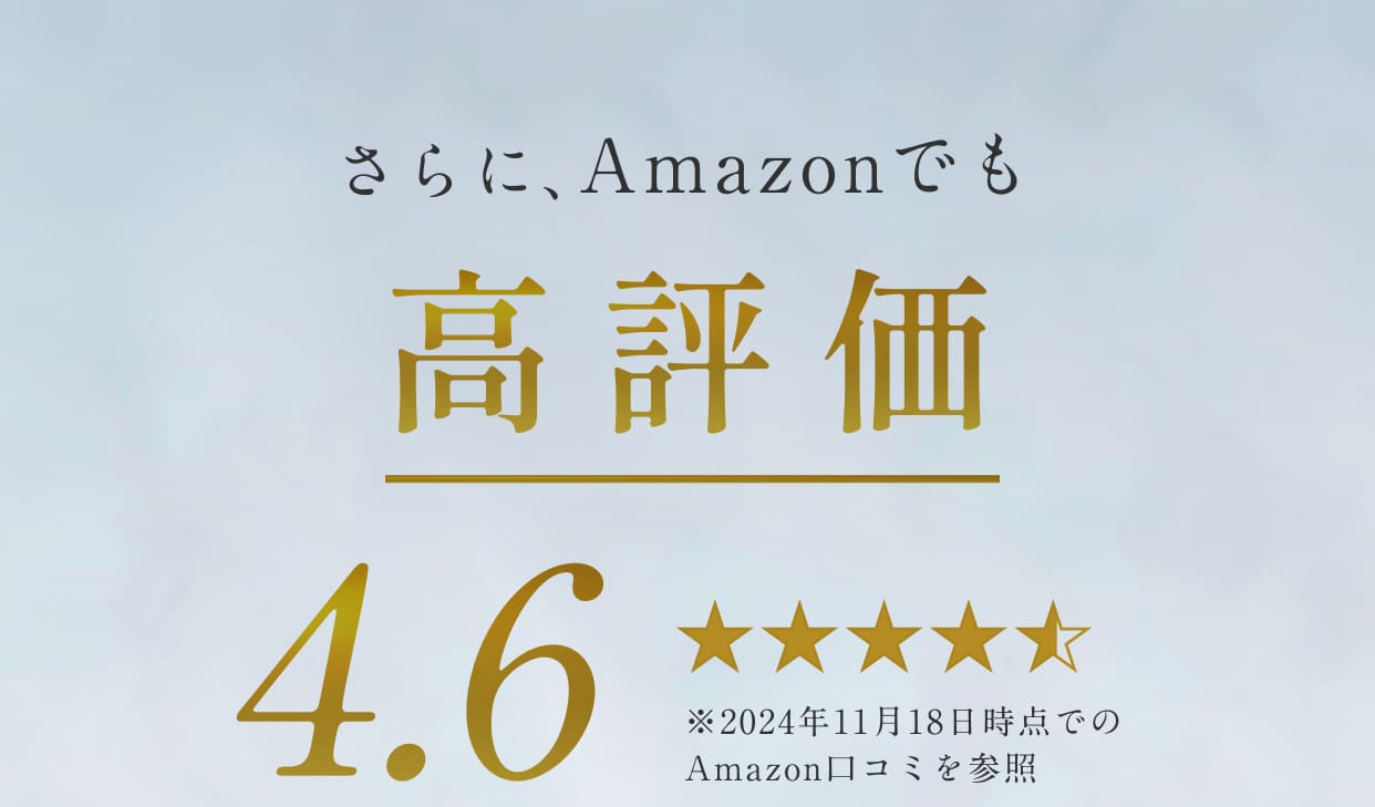 さらにAmazonでも高評価