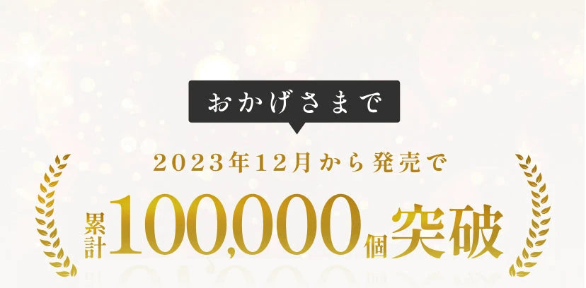 おかげさまで累計160000個突破